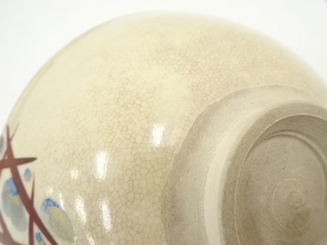 道具 ] - 道具 京焼 東雲窯造 仁清写撫子文茶碗（共箱） | ネット